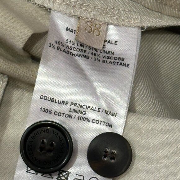 Vanessa Bruno Nixia Shorts, Ecru, Size 38 - Picture 9 of 9